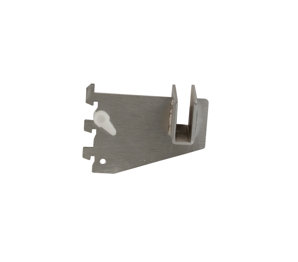 CR3-SC 3 in. Blade Bracket for 0.5 x 1.5 in. Rectangular Tubing with Nylon Stabilizer - Satin Chrome