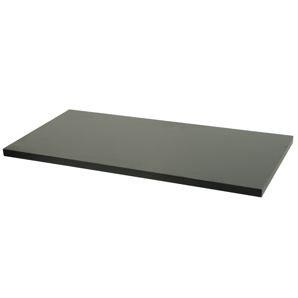 PW-1224BK 12 x 24 in. Melamine Shelf, Black