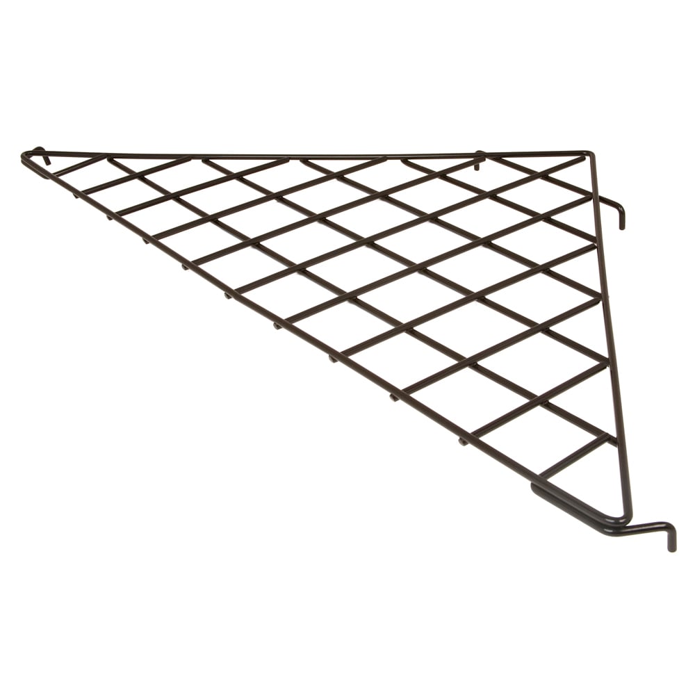 BLKS-90 24 x 24 x 34.5 in. Triangular Shelf, Black