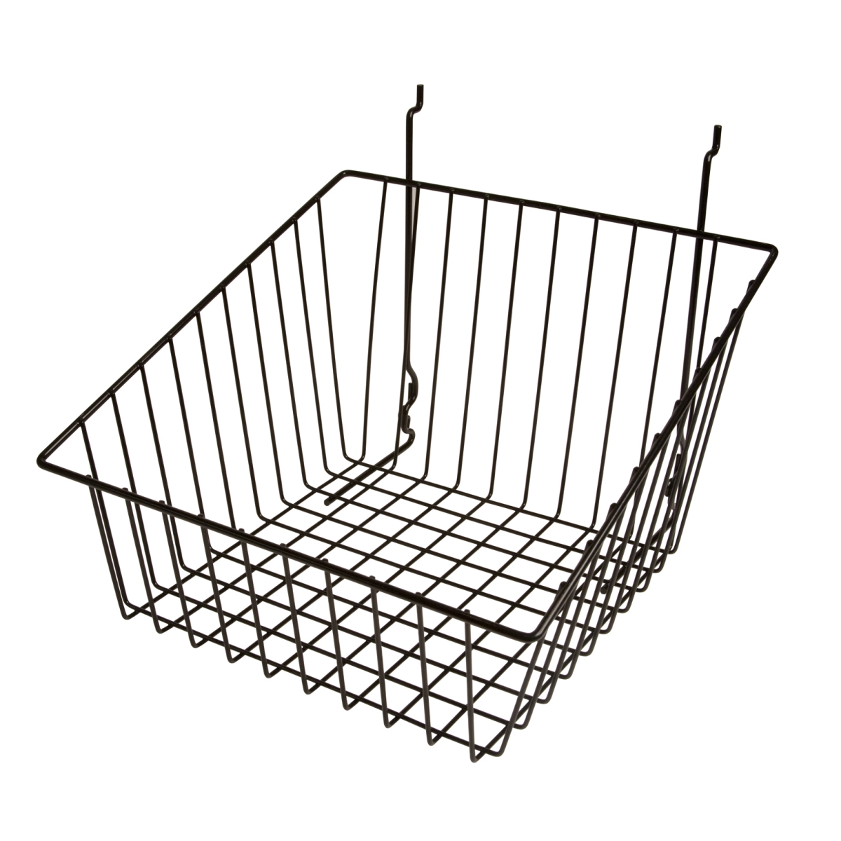 BSK14-B 12 x 12 x 8 in. Sloped Front Basket  Black - Semigloss  Pack of 6 -  Econoco, BSK14/B