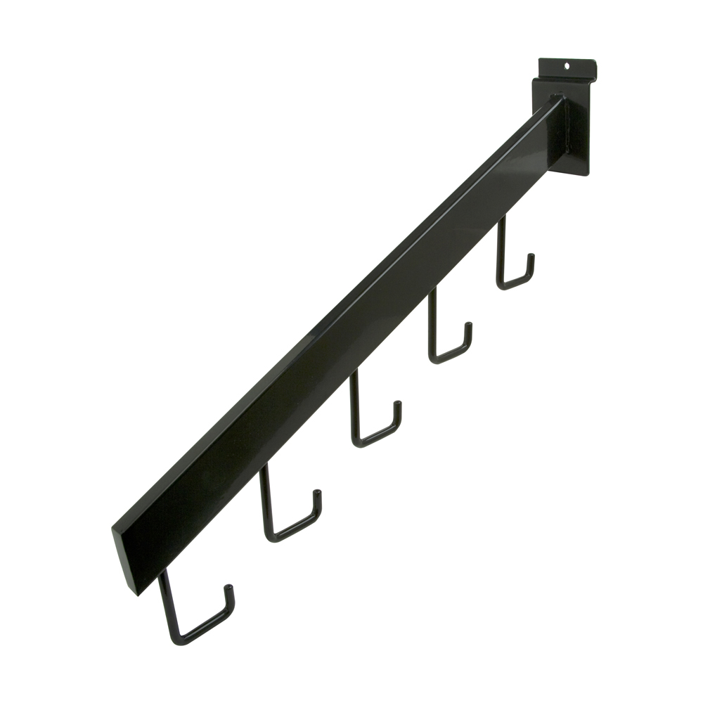 Picture of Econoco EBL-R5 5 Hook Waterfall&#44; Black - Semigloss