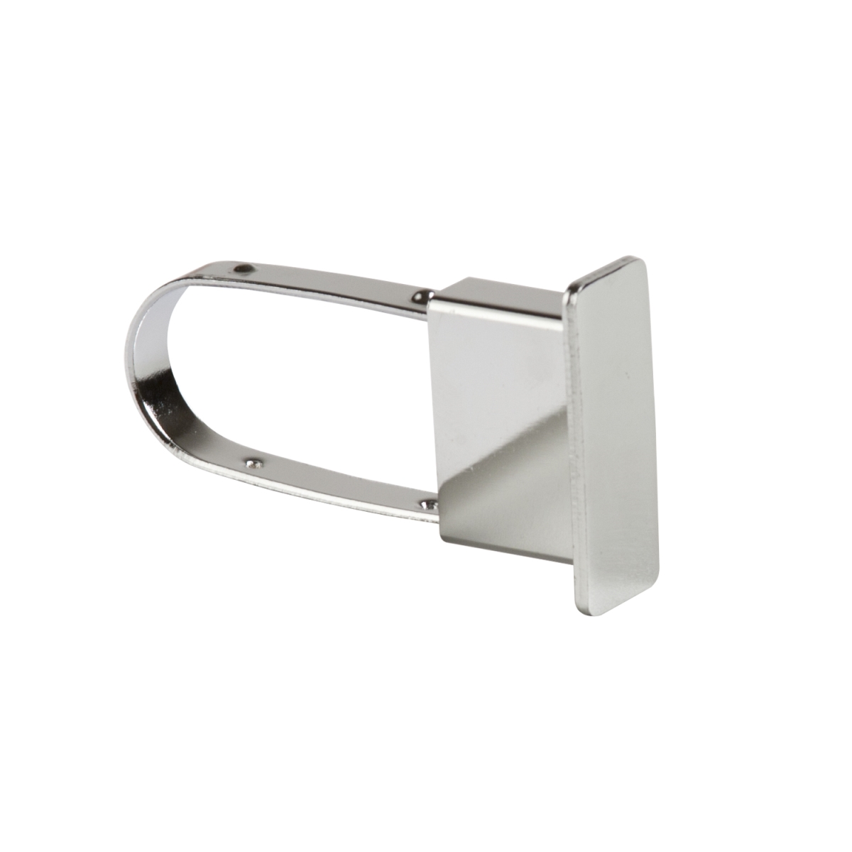 Extended End Cap for 0.5 x 1.5 in. Rectangular Tubing - Chrome