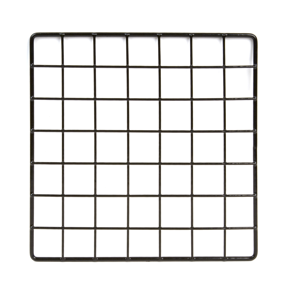 Picture of Econoco GS10-B 10 x 10 in. Epoxy Coated Grid Cubbies, Black