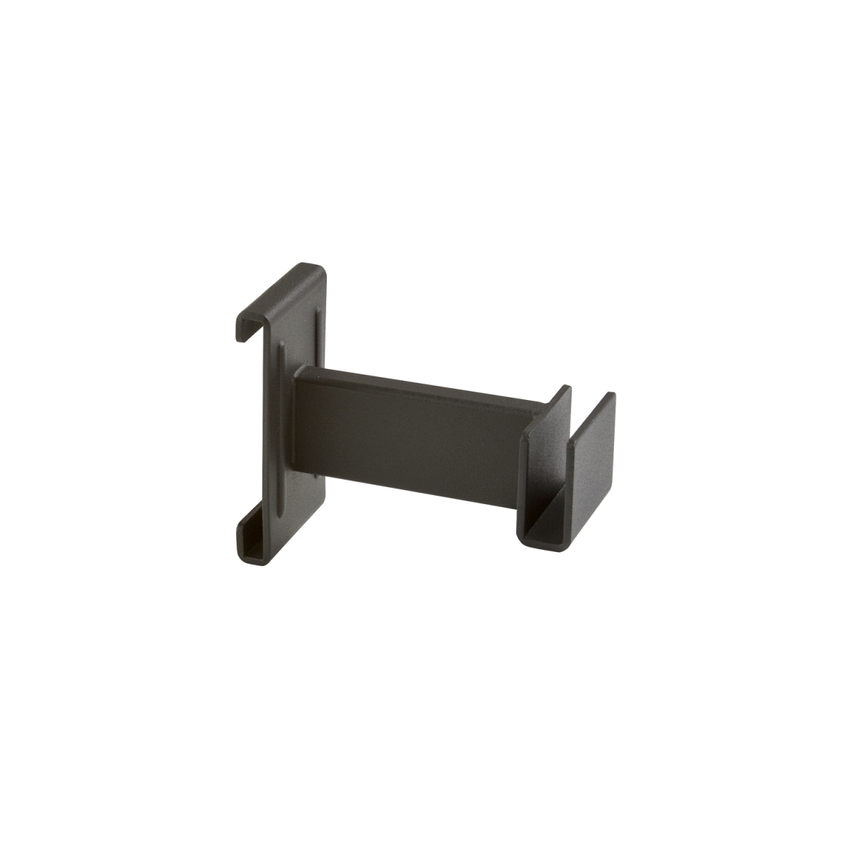 HML4-MAB 4 in. Hangrail Bracket for Rectangular Tubing, Black - Matte