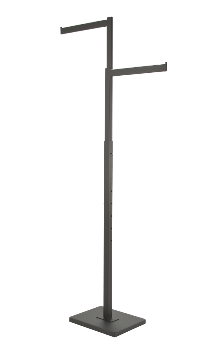 K90-MAB 2-Way Rectangular Tubing with Straight Arms , Black - Matte