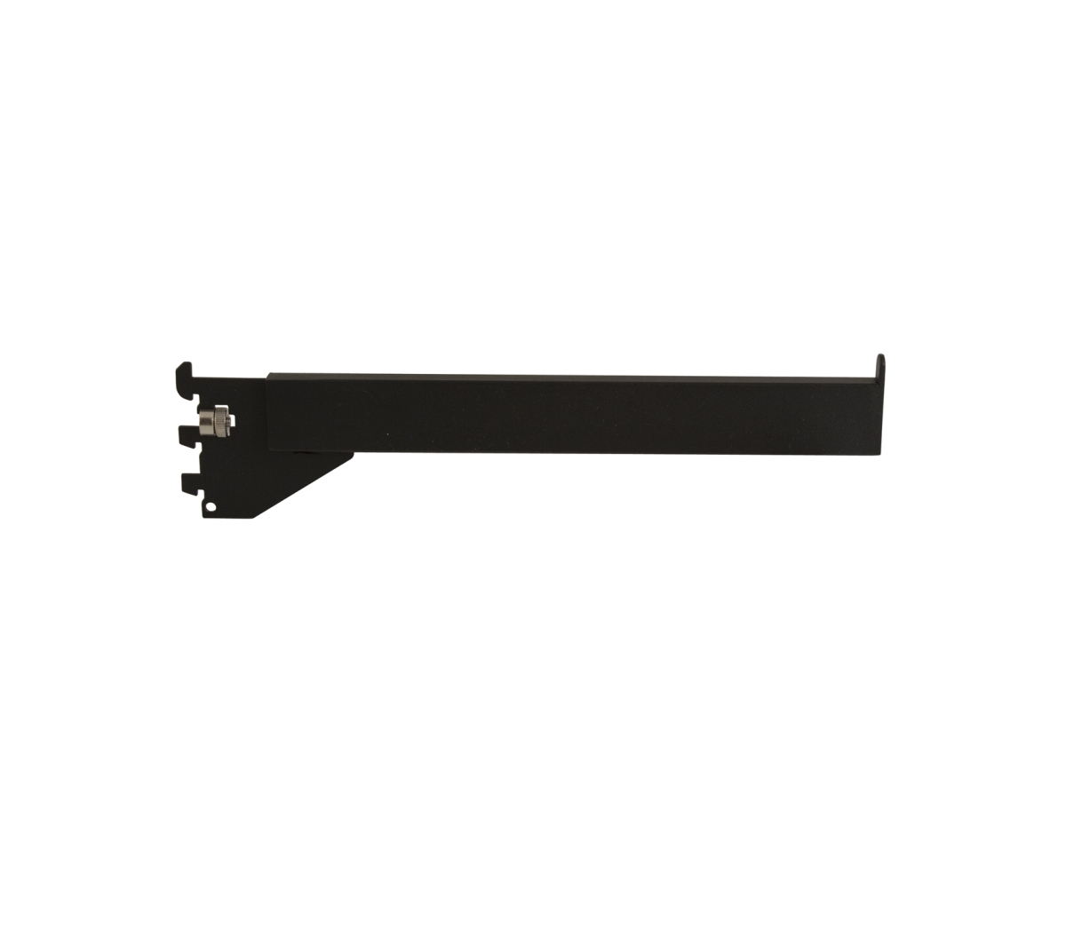 RDW12-MAB 12 in. Rectangular Tubing Straight Arm for Mounted or Recessed Standard, Black - Matte