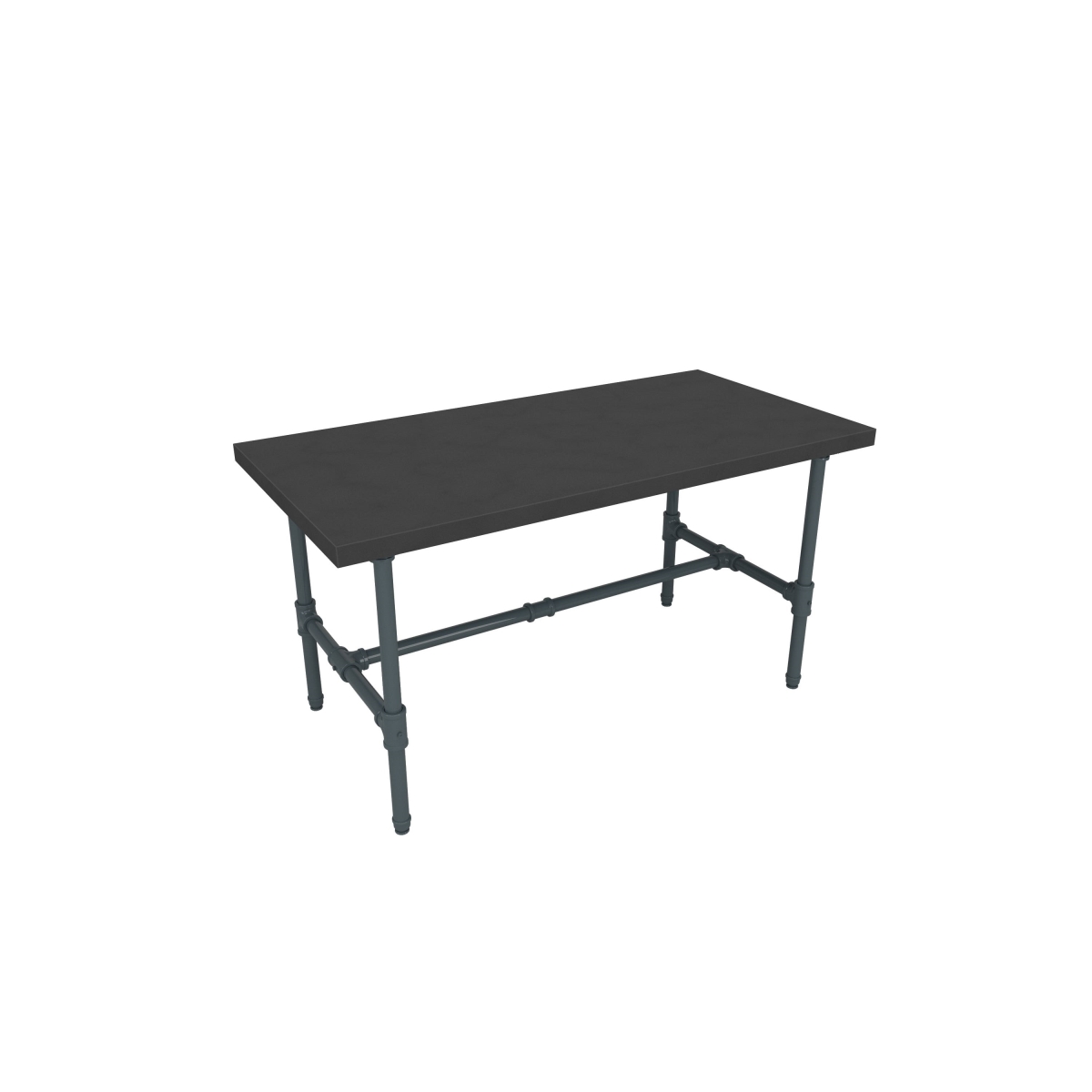 Pipeline Small Nesting Table for Grey Frame Plus Black Table Top