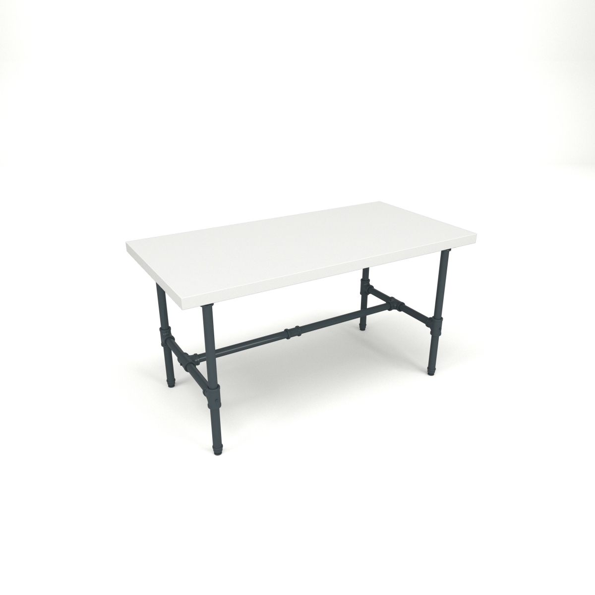 PSNTSGWSET Pipeline Small Nesting Table for Grey Frame Plus White Table Top