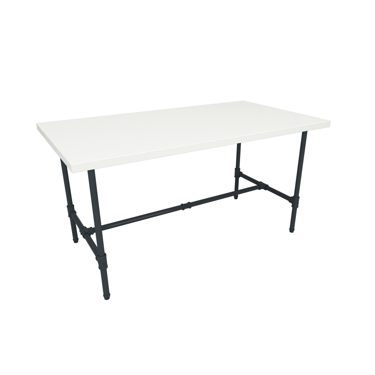 PSNTLGWSET Pipeline Large Nesting Table for Grey Frame Plus White Table Top