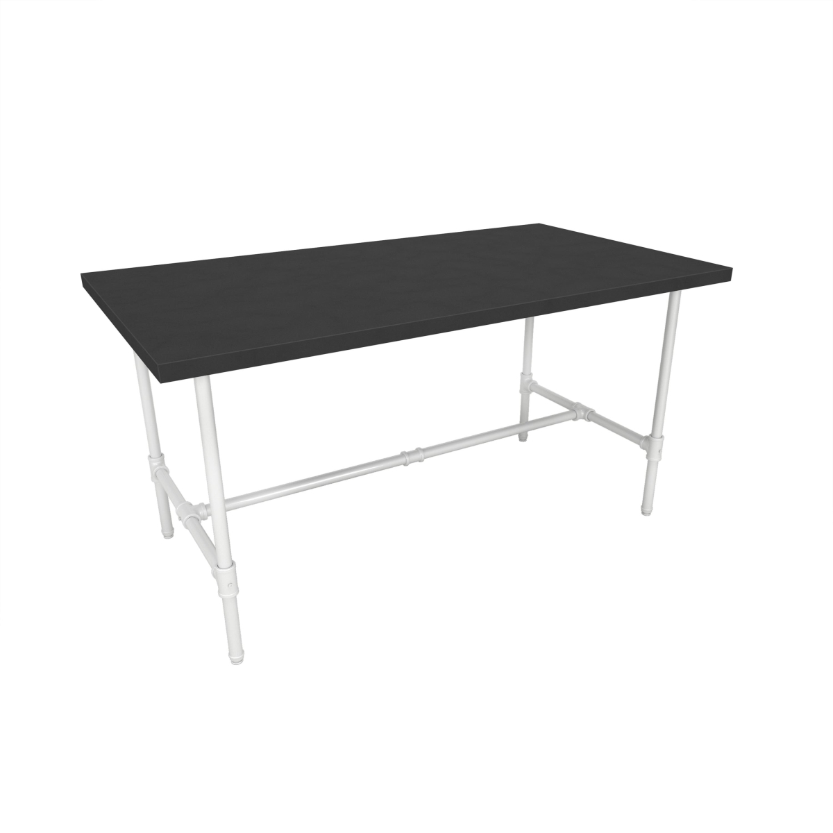 Pipeline Large Nesting Table for White Frame Plus Black Table Top