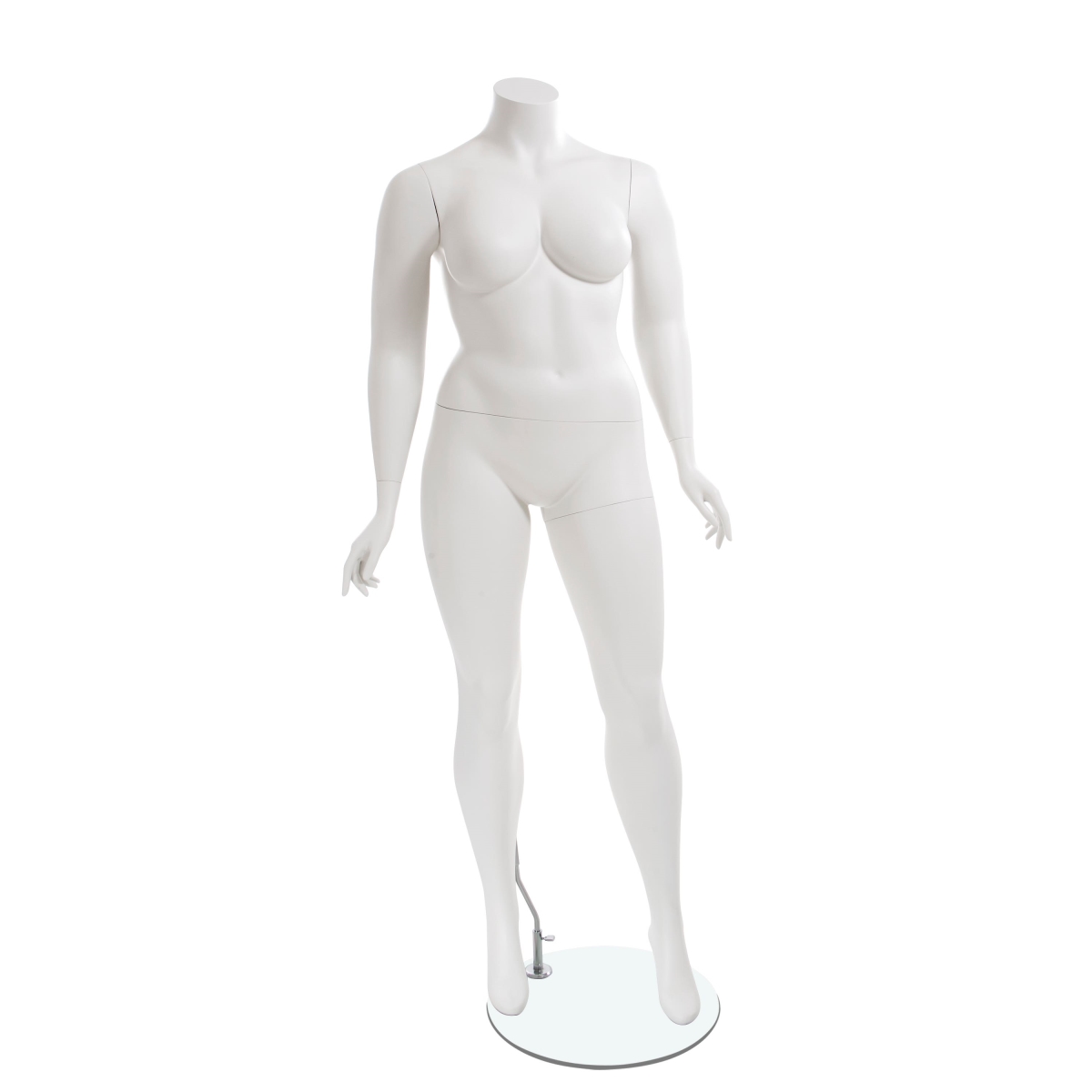 AMBERPL2HL 16 in. Diameter Amber Plus Size Mannequin Pose 2 - Headless