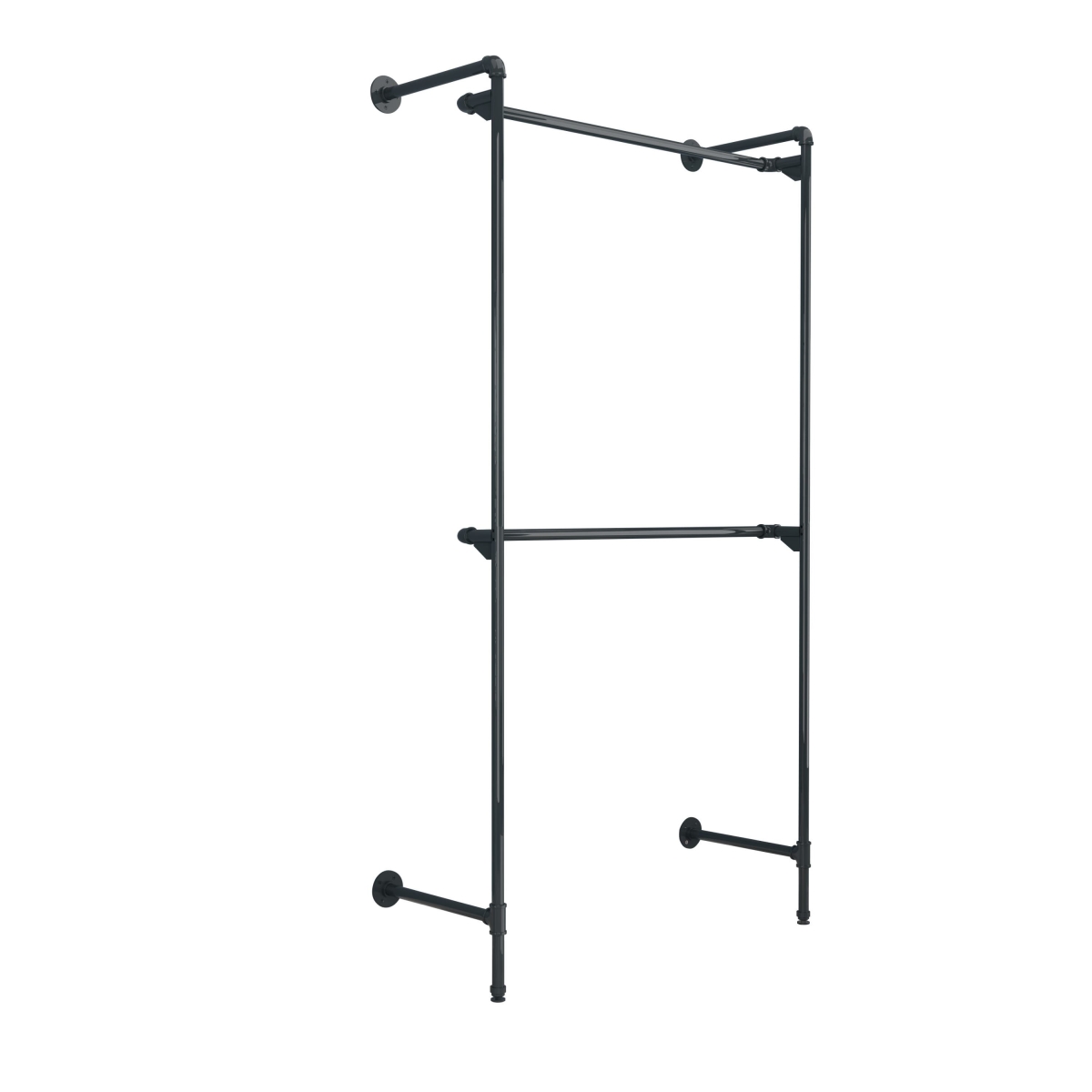PSORG4 Pipeline Outrigger Kit with Two Hang Rails - Anthracite Grey Frame & Anthracite Grey Hang Rail