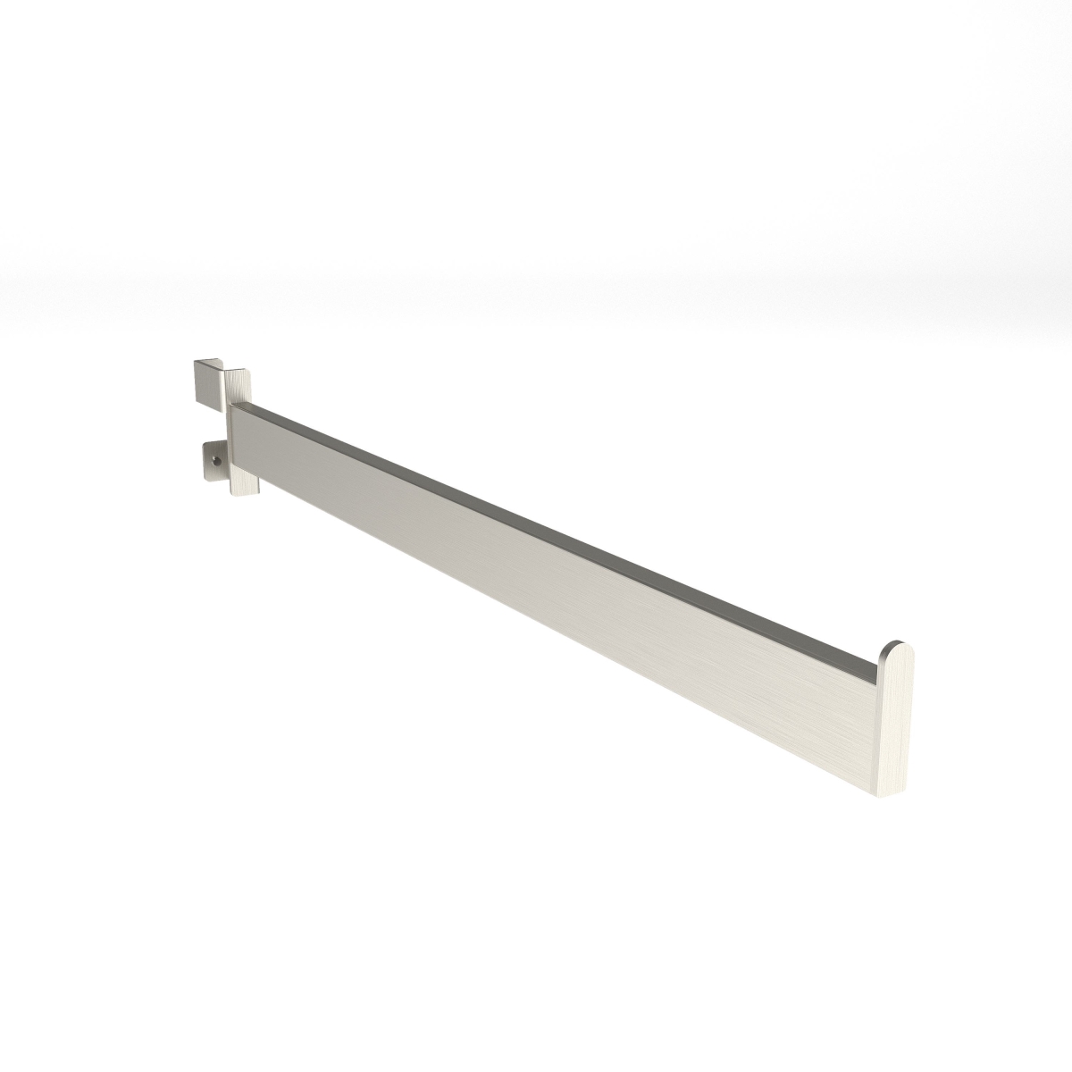 RV-22SC 22 in. Twist-On Straight Arm for Rectangular Tubing Rack - Satin Chrome