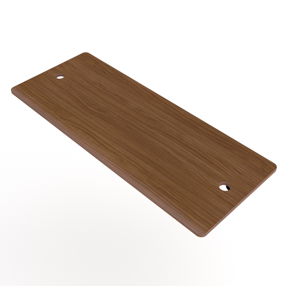 PSBBADJSBN Base Shelf for Pipeline Adjustable Ballet Bar Rack - Dark Brown Wood Grain Base Shelf