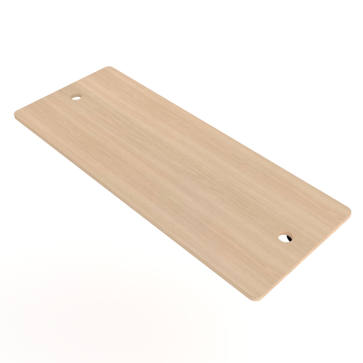 PSBBADJSOK Base Shelf for Pipeline Adjustable Ballet Bar Rack - Raw Oak Wood Grain Base Shelf