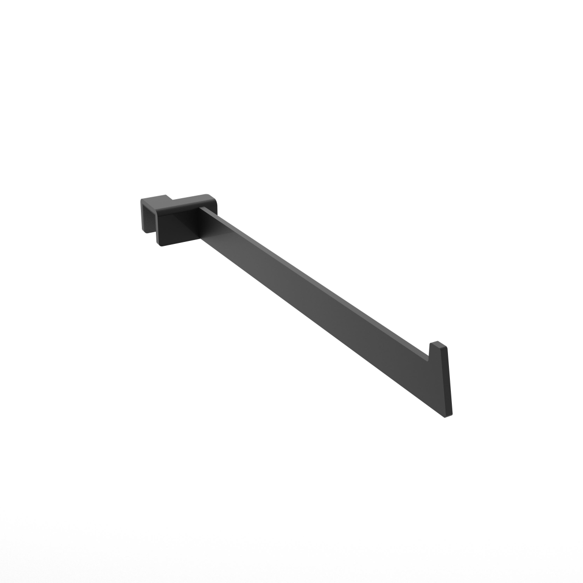 APFO12MAB 12 in. Aspect Saddle Mount Faceout for Retail Display - Matte Black