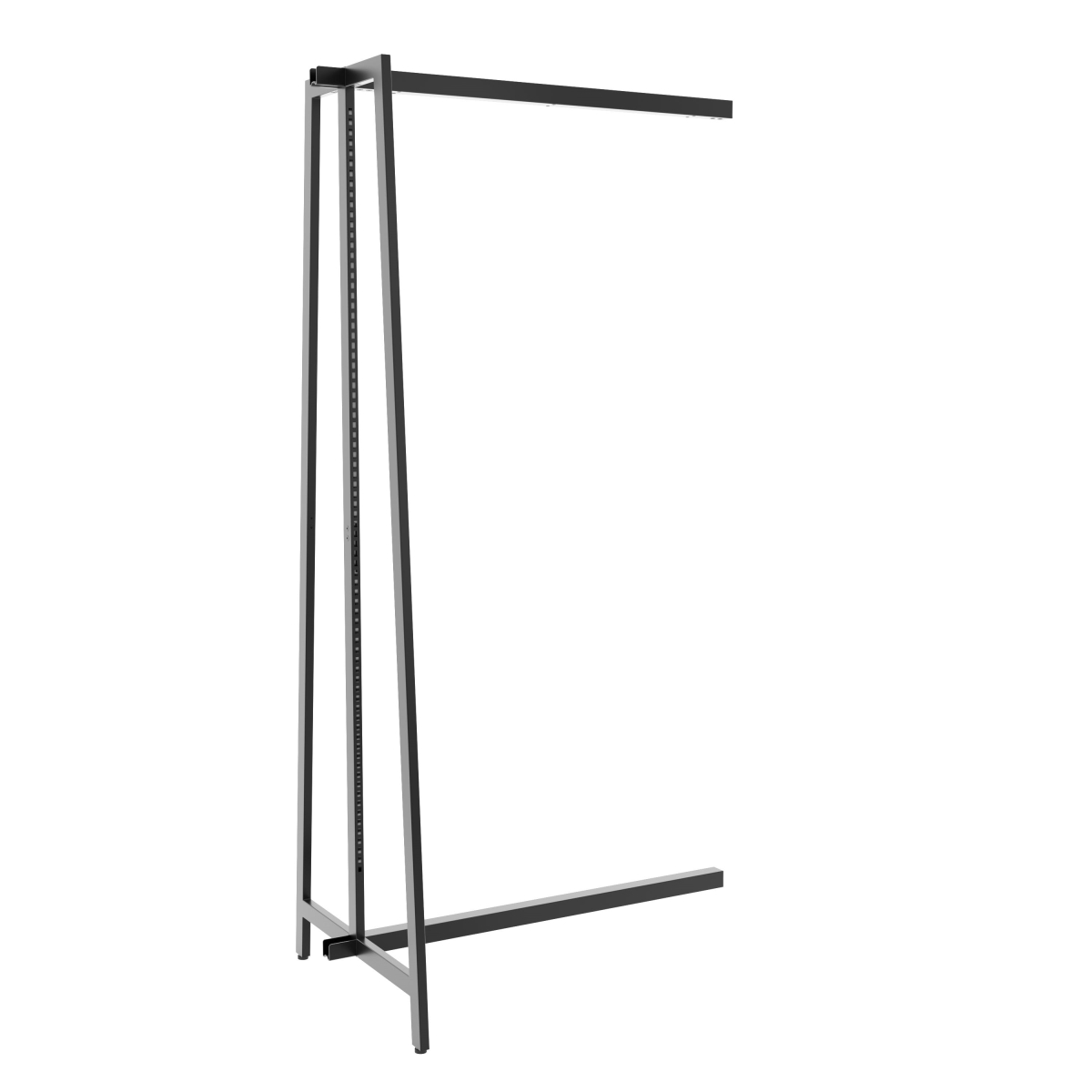APFS96AOMAB 47 x 32.3125 x 96 in. Aspect Add-On Kit for Large Double-Sided Freestanding Merchandiser for Retail Display - Matte Black