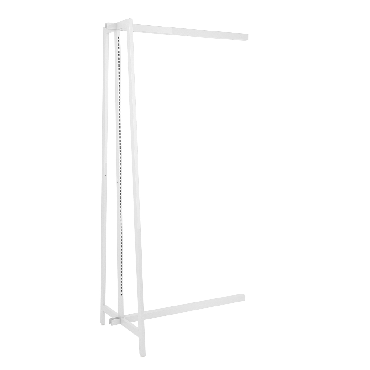 APFS96AOW 47 x 32.31 x 96 in. Aspect Add-On Kit for Large Double-Sided Freestanding Merchandiser for Retail Display - Gloss White