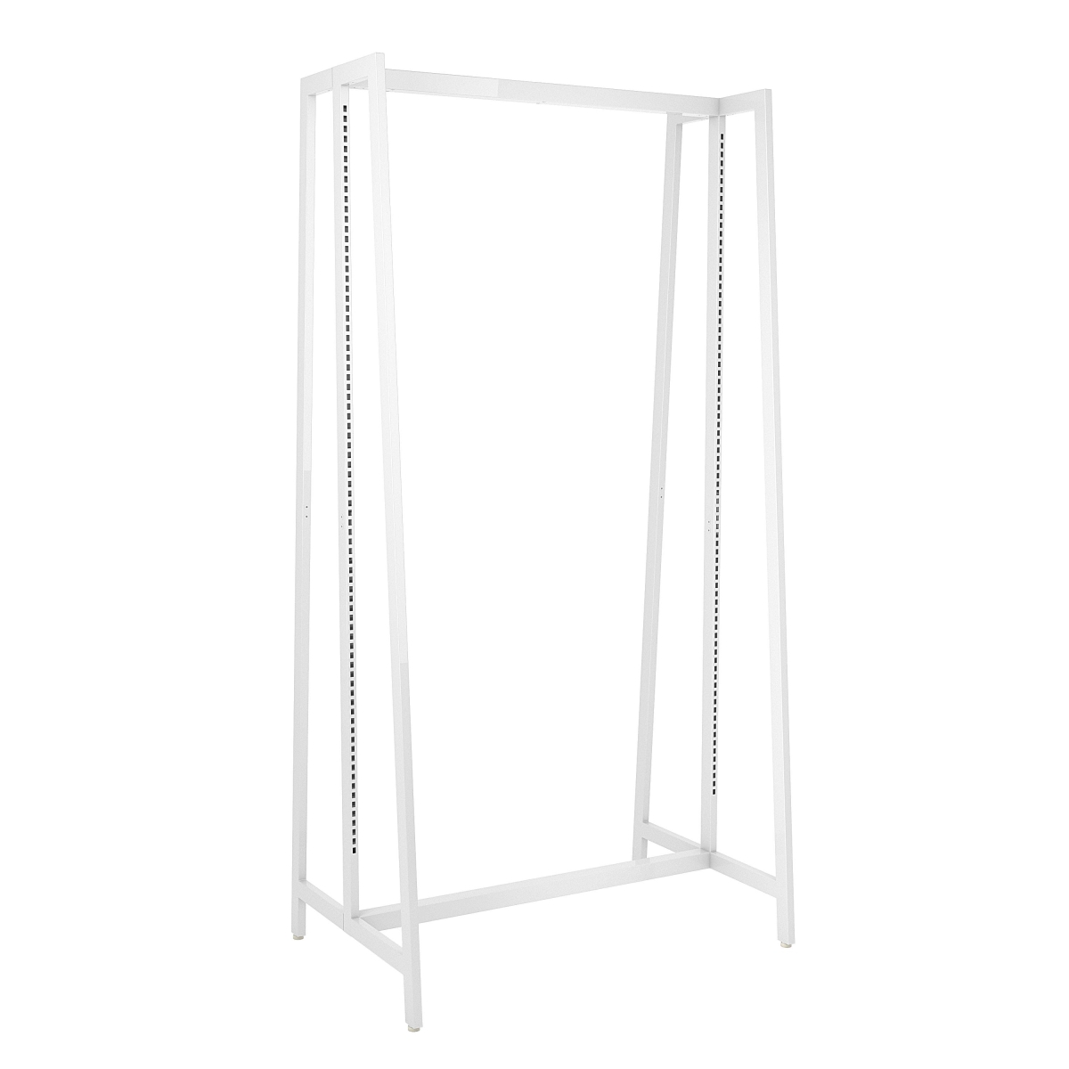 APFS96W 48 x 96 in. Aspect Large Double-Sided Freestanding Merchandiser for Retail Display- Gloss White