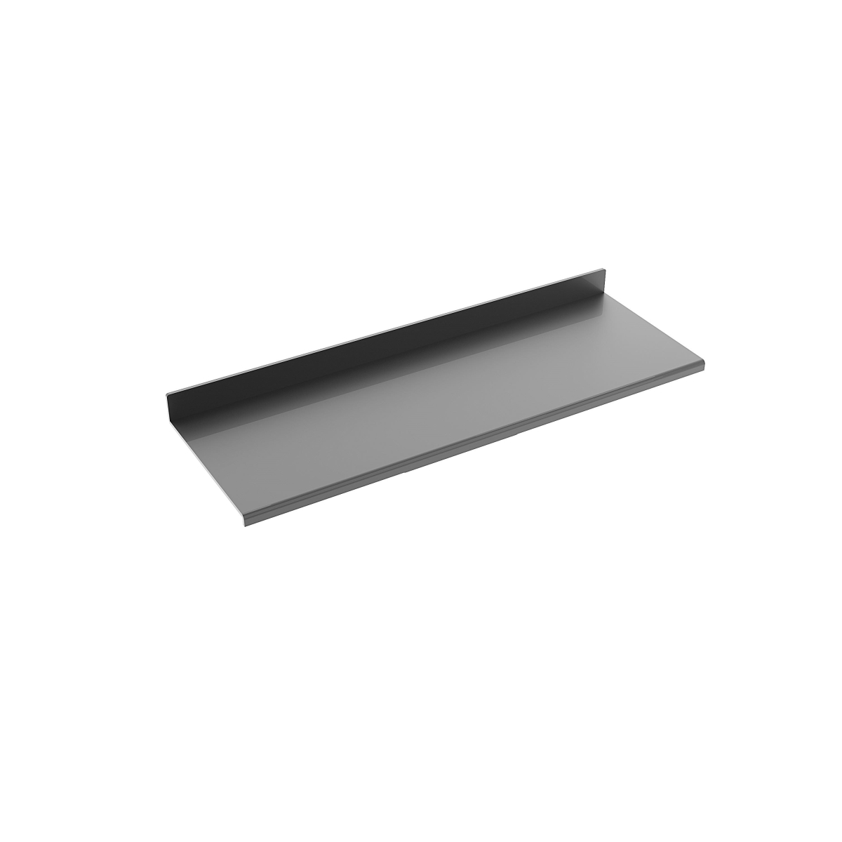 APFWSLFMAB 11 x 4 x 0.625 in. Aspect Retail Display Shoe Shelf - Matte Black