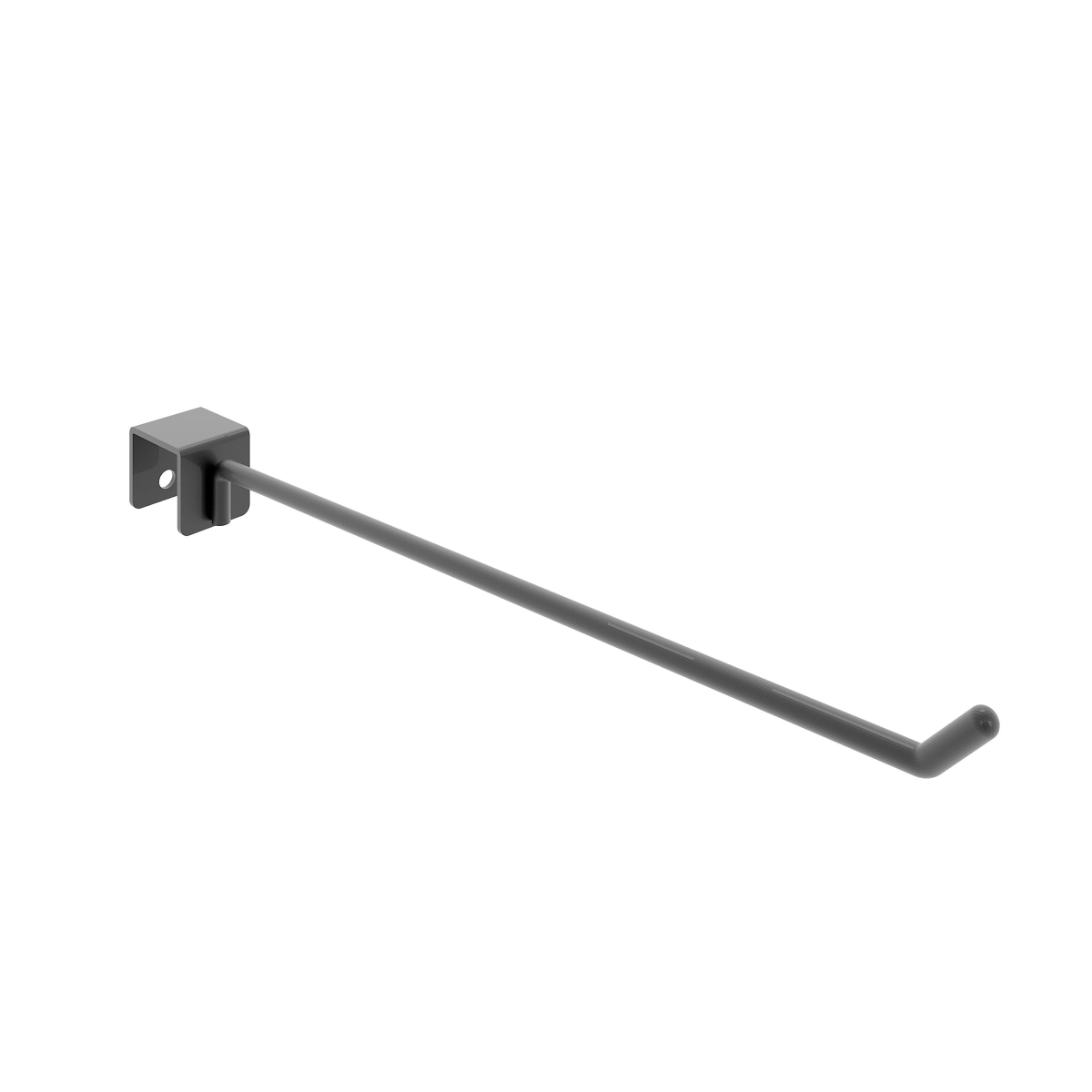 APHK10MAB 0.25 in. Aspect Retail Display Saddle Mount Hooks - Matte Black