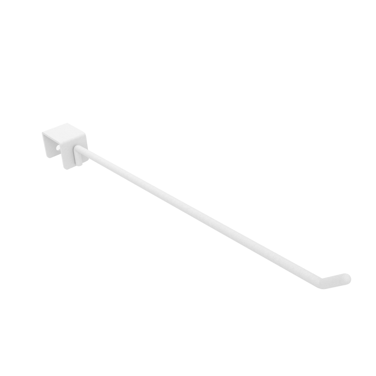 APHK10W 0.25 in. Wire Aspect Retail Display Saddle Mount Hooks - Gloss White