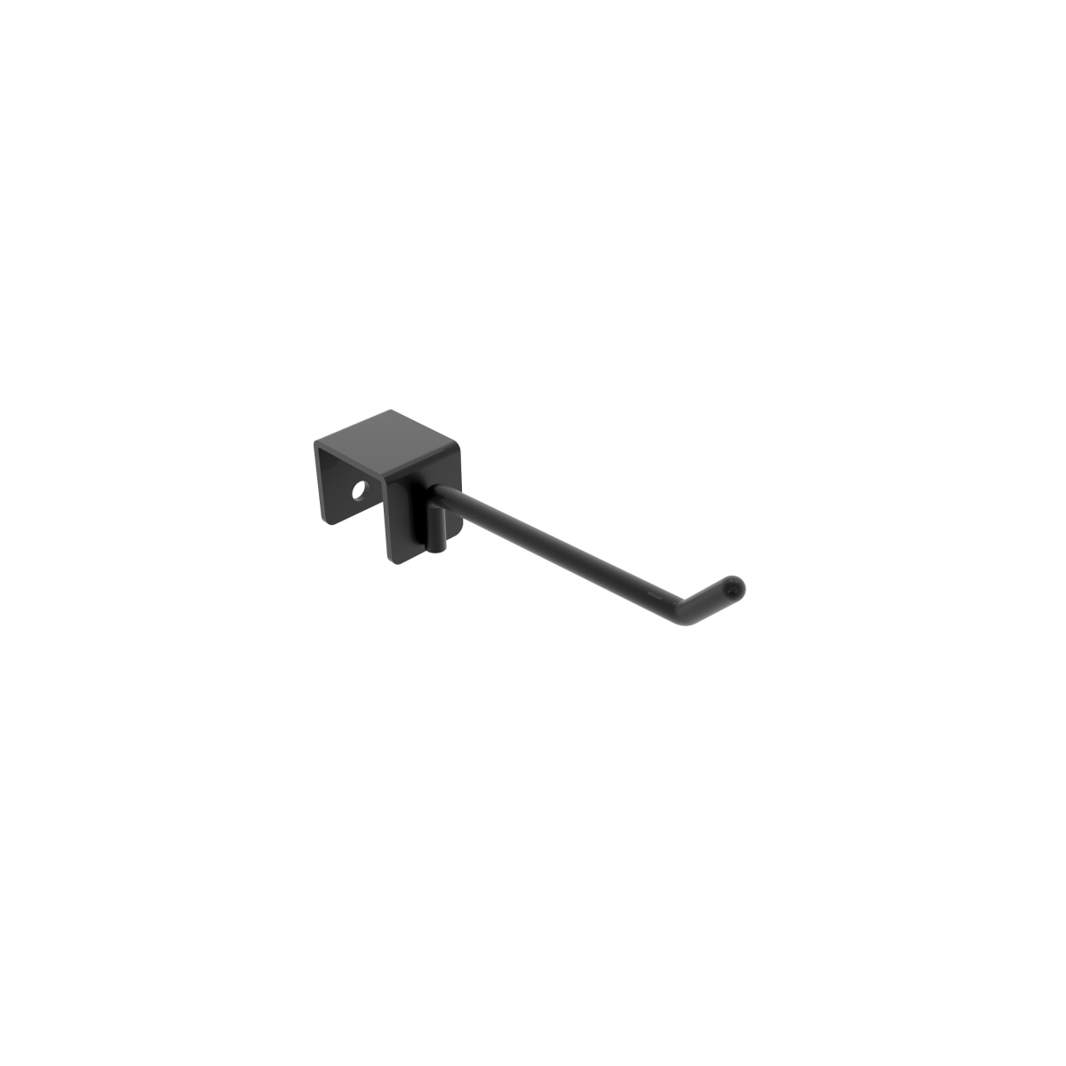 APHK4MAB 0.25 in. Wire Aspect Retail Display Saddle Mount Hooks - Matte Black