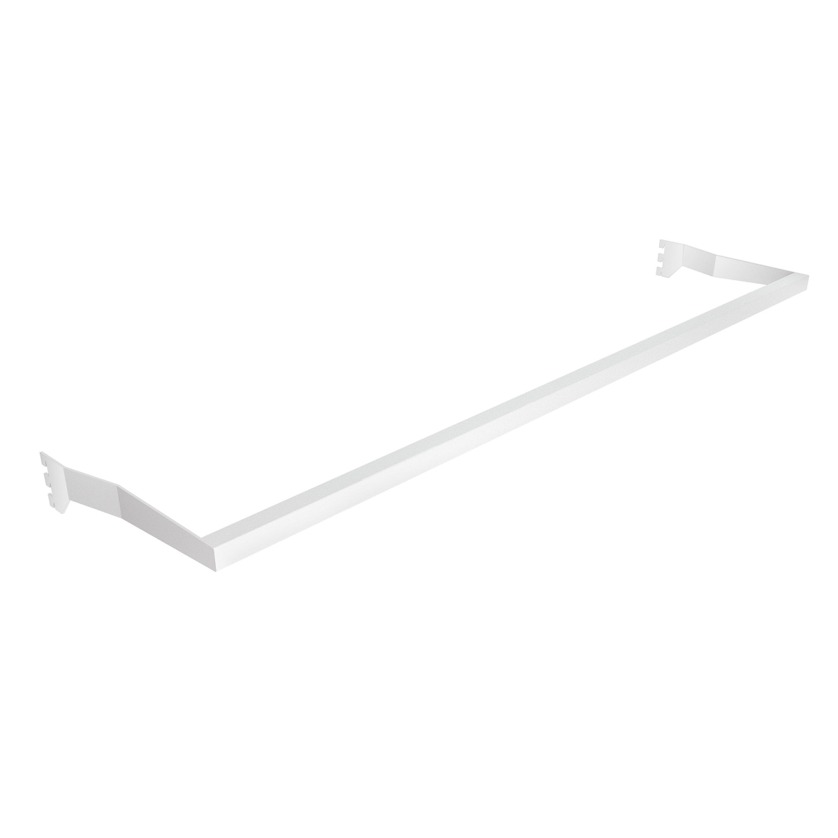 APHR4811W 45.25 x 11.48 x 1 in. Aspect Retail Display Hangrails - Gloss White