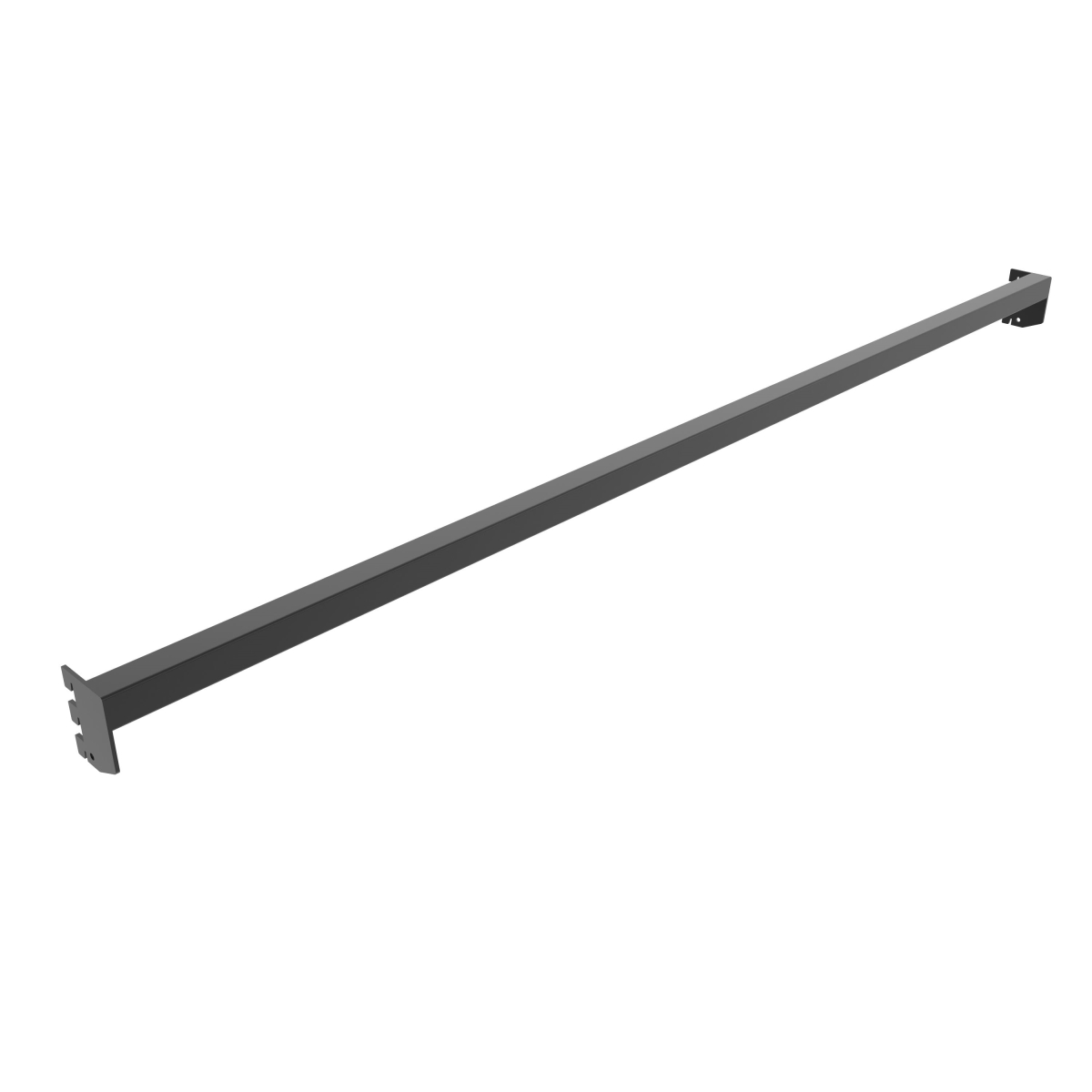 APHR48MAB 46.875 x 1 in. Aspect Retail Display Bar for Saddle Mount Accessories - Matte Black