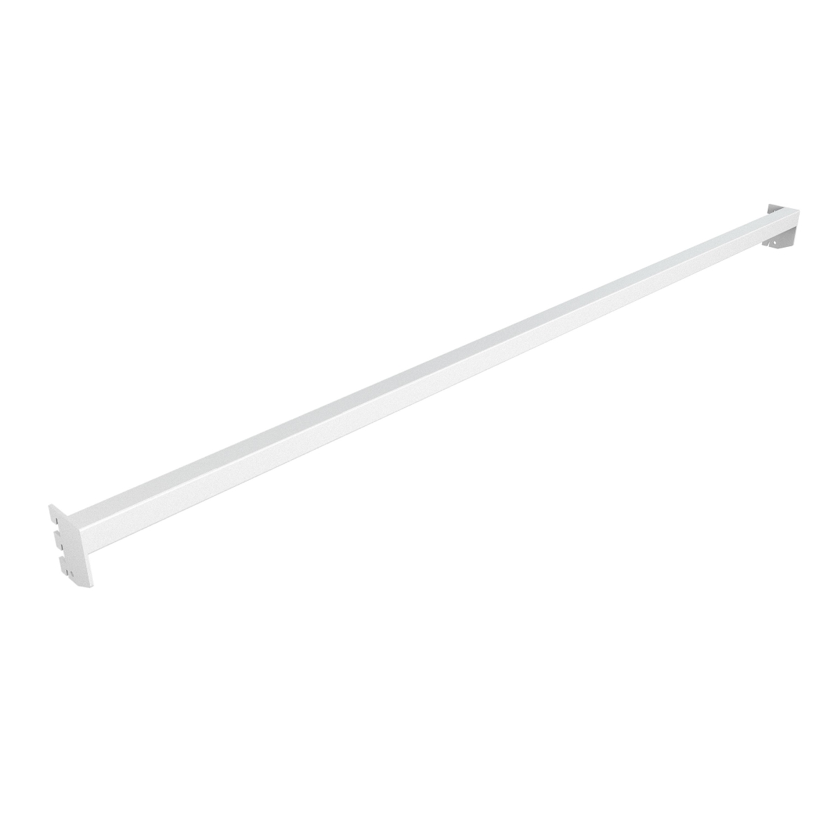 APHR48W 46.87 x 1 in. Aspect Retail Display Bar for Saddle Mount Accessories - Gloss White