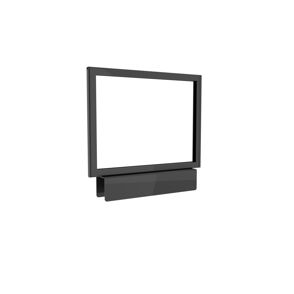 APM57MAB 5.5 x 7 in. Aspect Retail Display Sign Holder - Saddle Mount - Matte Black