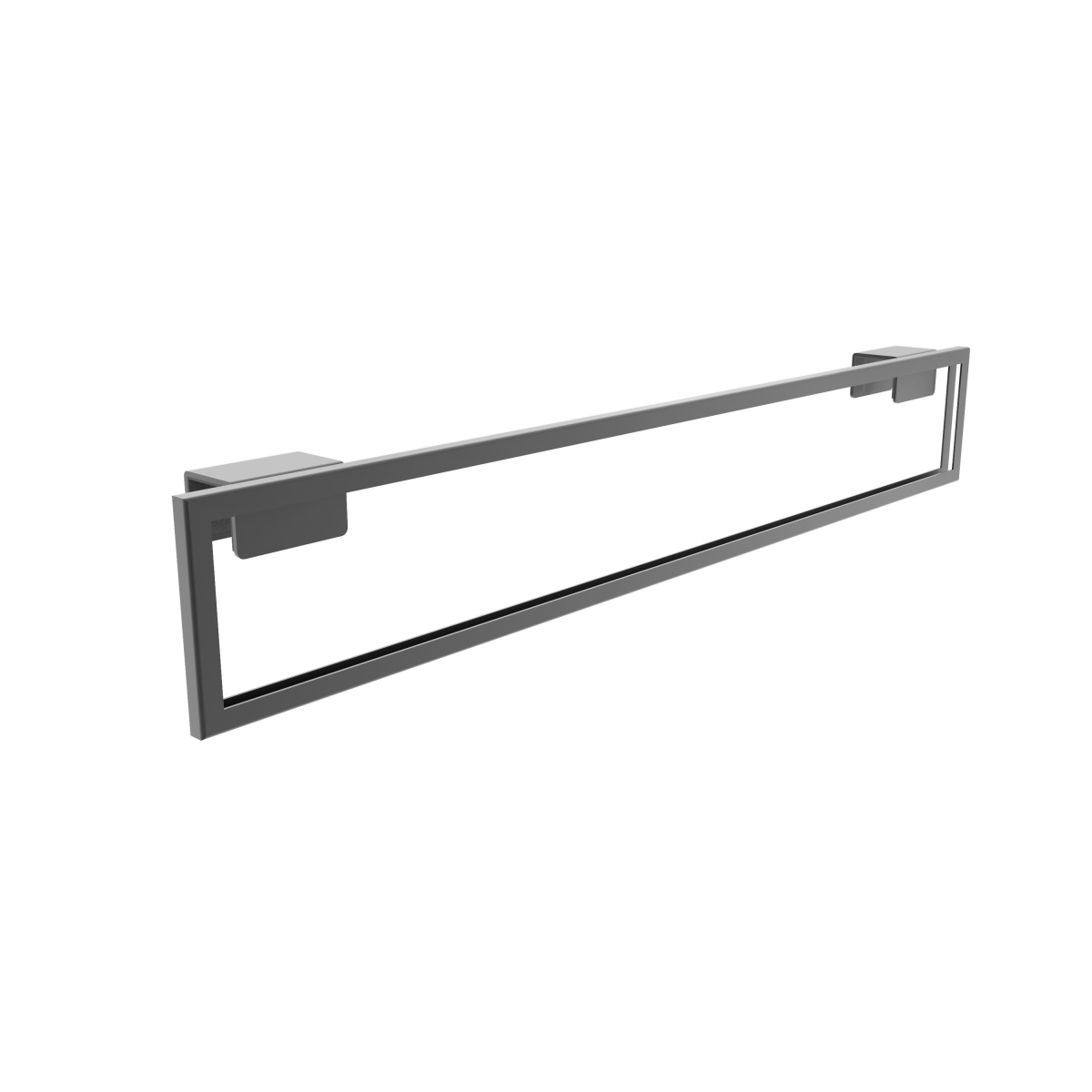 APSH24MAB 22.75 x 3.25 in. Aspect Retail Display Sign Holder - Saddle Mount for Retail Displays - Matte Black