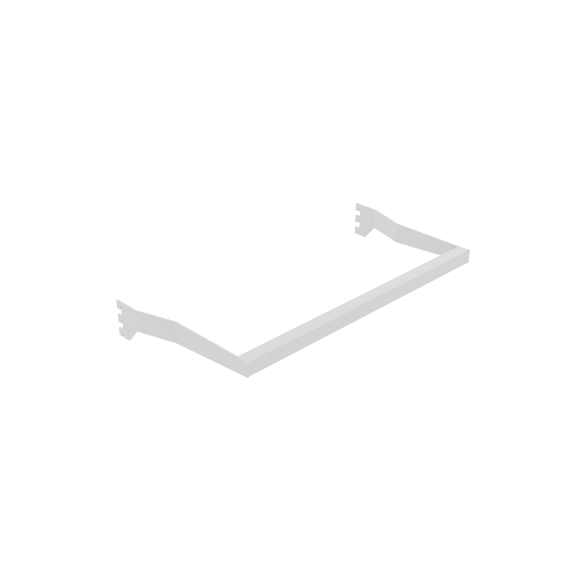 APHR2411W 11.48 in. Aspect Retail Display Hangrails - Gloss White