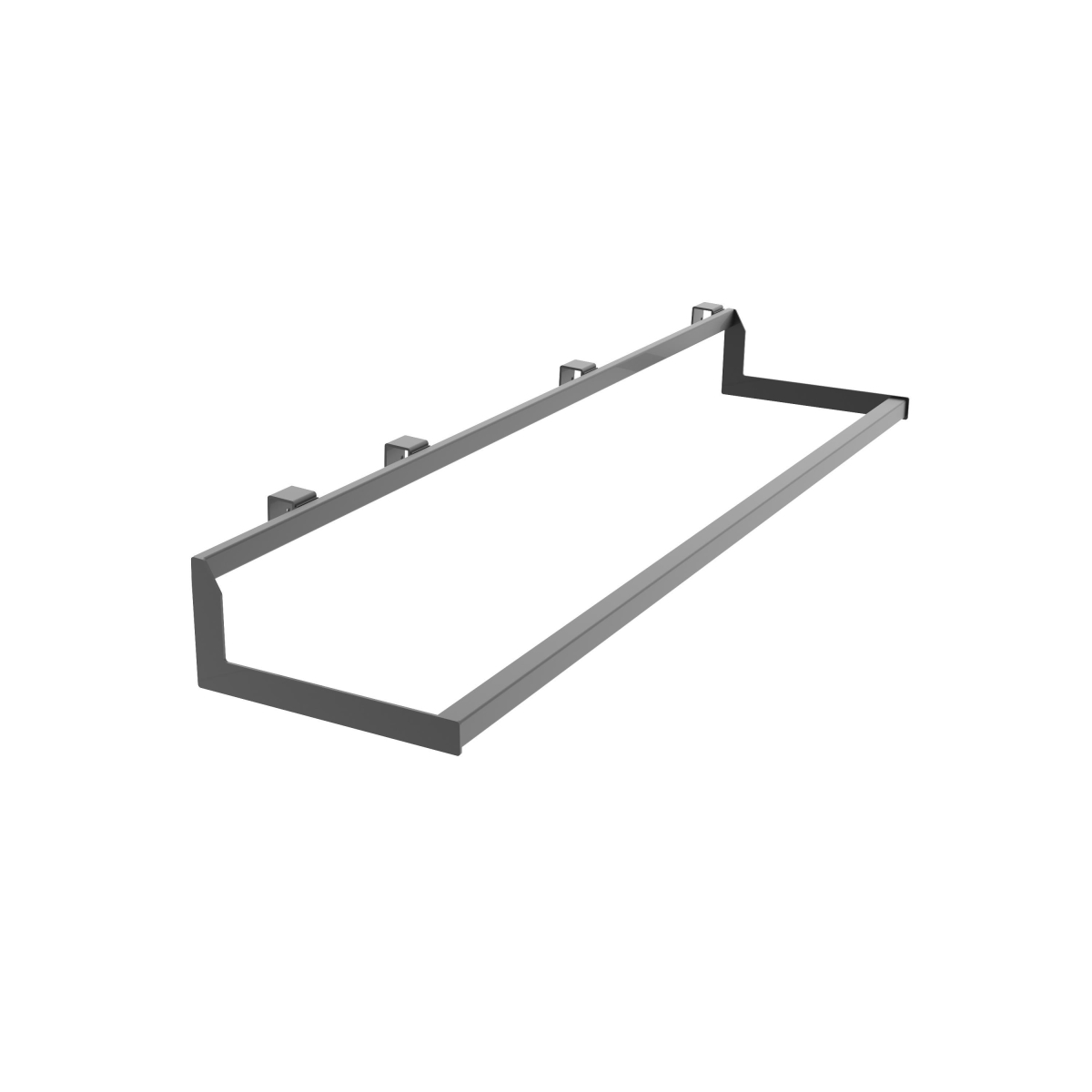 APHBSM48MAB 11 in. Aspect Saddle Mount Drop-Down Hang Bars - Matte Black