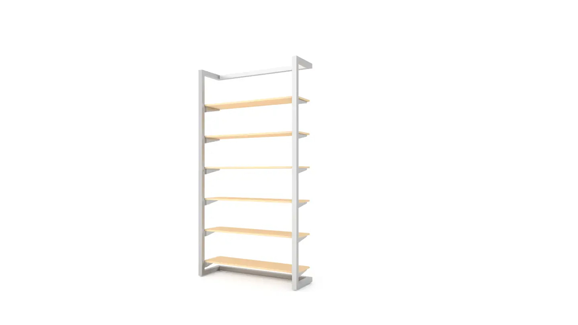 T500SCK1 Alta Wall Unit with Six Shelves Retail Display Kit 1