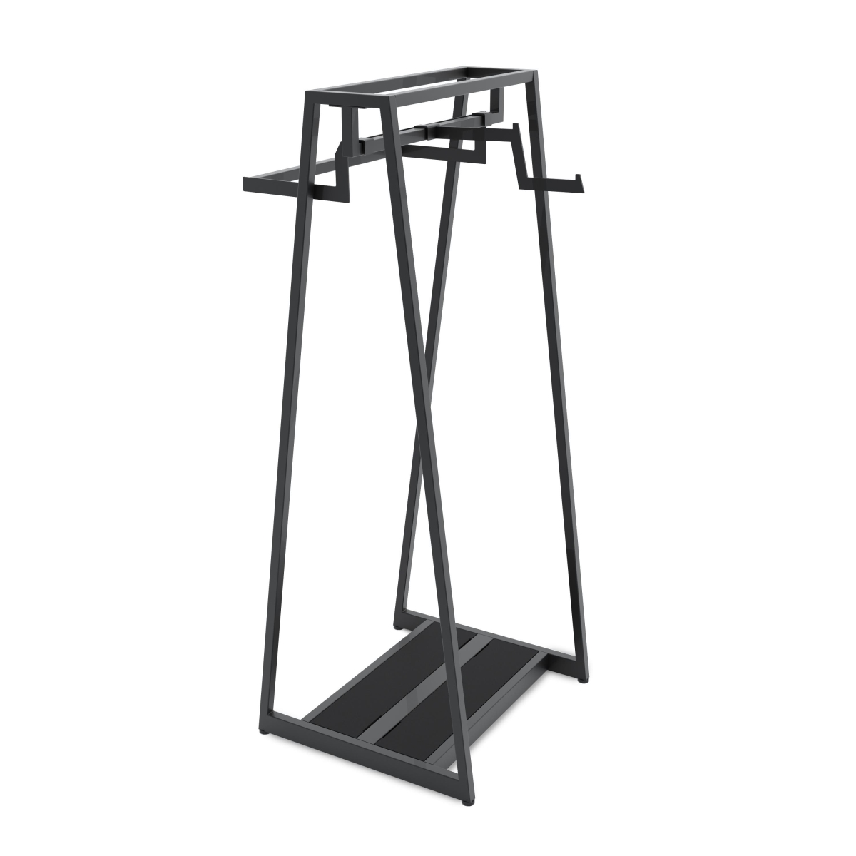 APA24KIT1B 24 in. Aspect Floor Merchandiser for Hanging Apparel - Kit 1 - Matte Black