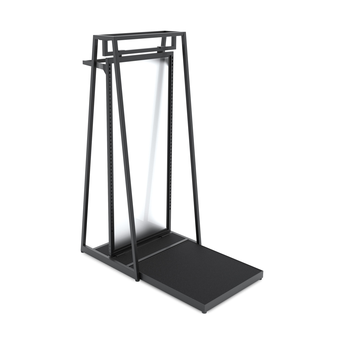APA24KIT5B 24 in. Aspect Floor Merchandiser with Hang Bar & Mannequin Platform - Kit 5
