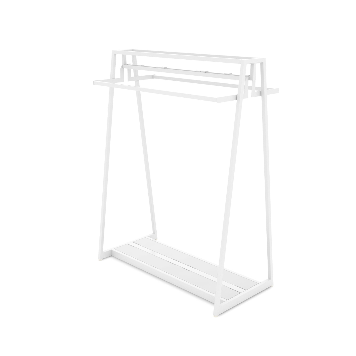 APA48KIT1W 48 in. Aspect Floor Merchandiser for Hanging Apparel - Kit 1 - Gloss White