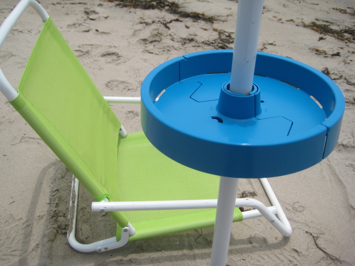 Detachable Umbrella Pole Shelf - Blue