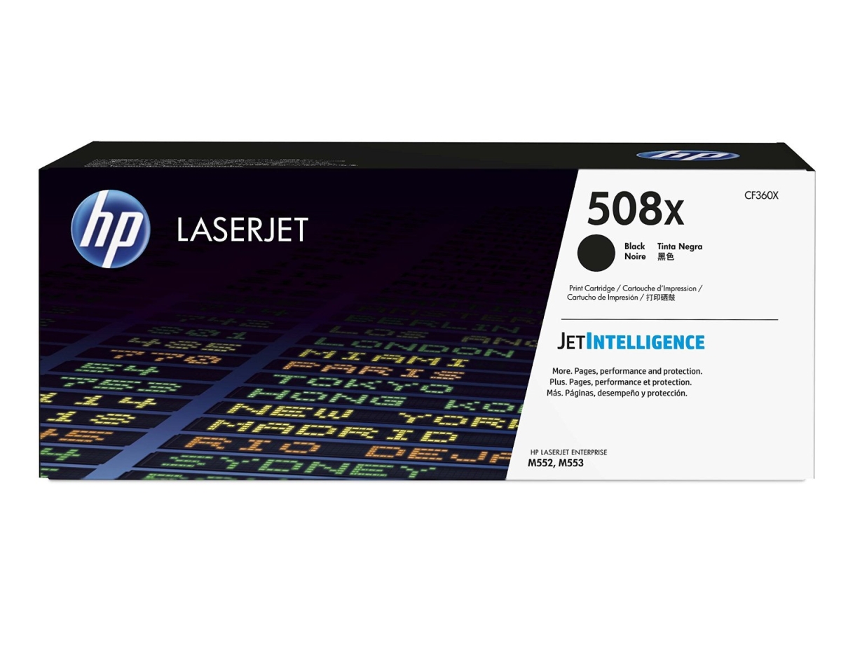 eReplacements CF360X Toner Cartridge for HP 508X LaserJet Enterprise & MFP Printer models, Black - 12.5K Yield
