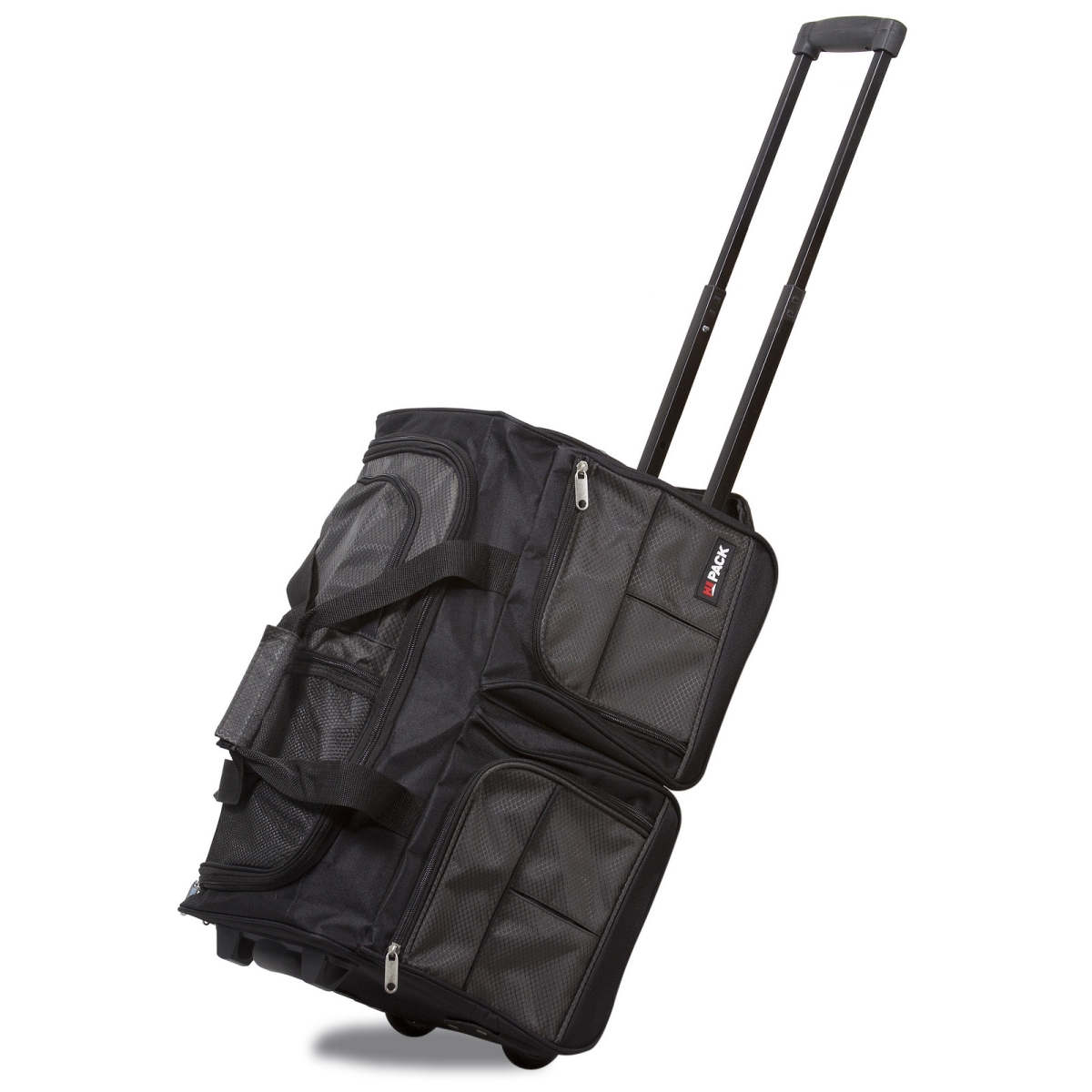 Picture of Hipack 25PRD20SB-CHARCOAL 20 in. Carry on Rolling Duffle Bag - Charcoal