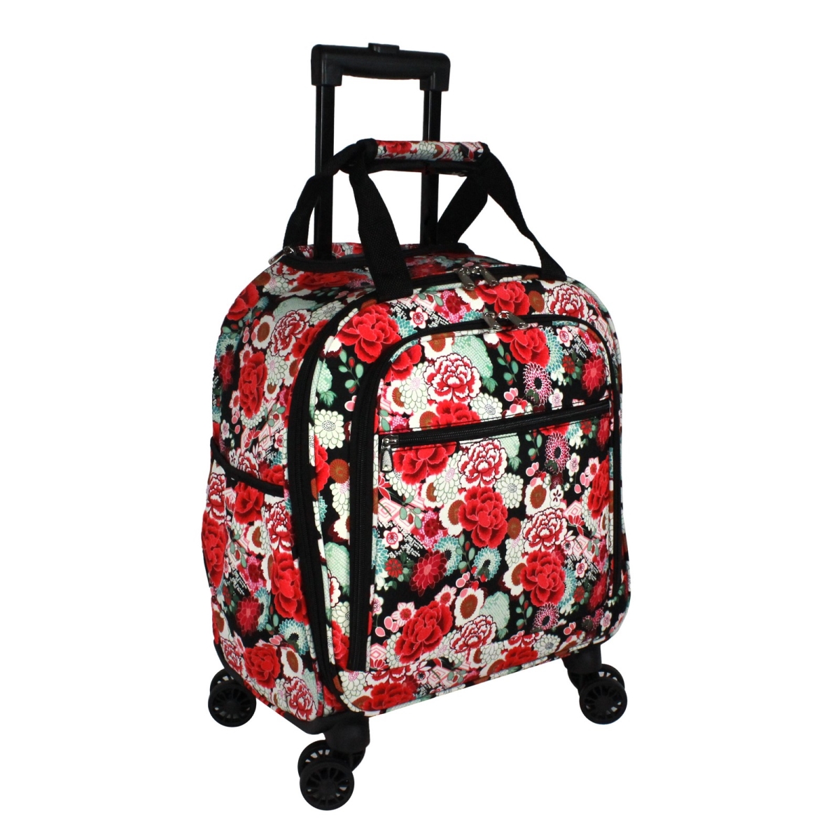 Picture of World Traveler 815501-193 18 in. Prints Spinner Carry-On Luggage&#44; Flowers