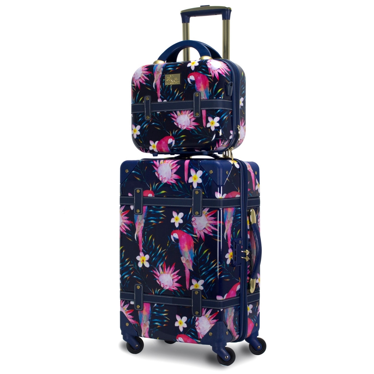 Picture of Chariot CH-505-2-PC-PARROT Chariot Gatsby 2-Piece Hardside Carry-On Spinner Luggage Set - Parrot