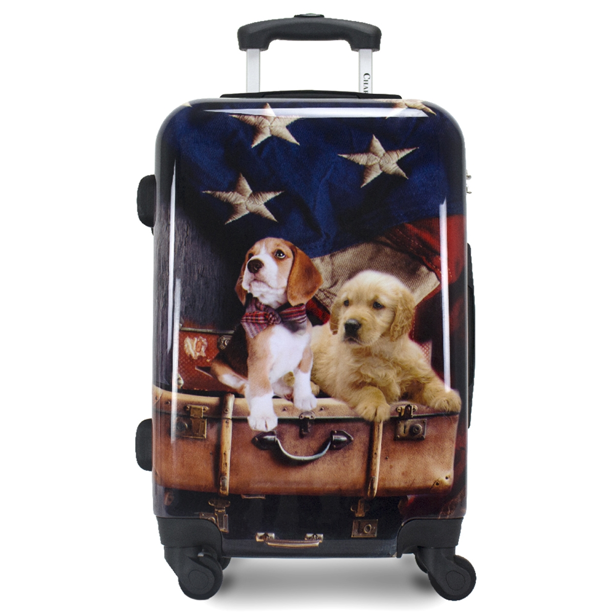 Picture of Chariot CHD-71 Chariot Dogs Freedom Pups 20-Inch Carry-On Hardside Expandable Spinner Luggage