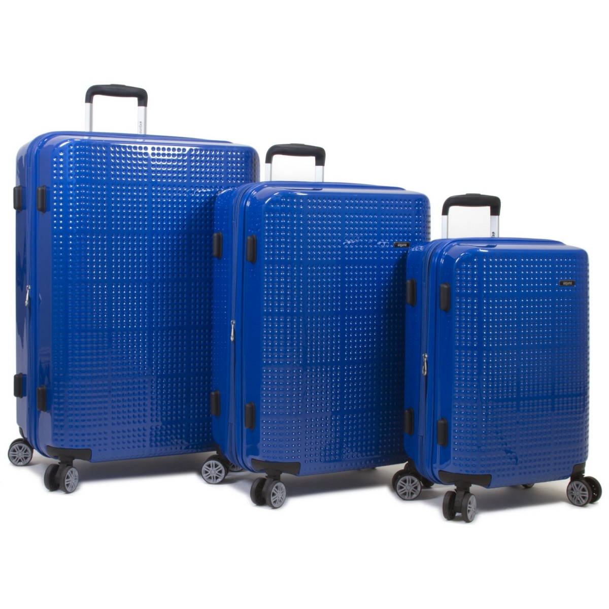 Picture of Dejuno 1903DJ-BLUE Dejuno Speck   Generation Hardside 3-Piece Expandable Spinner Luggage Set - Blue