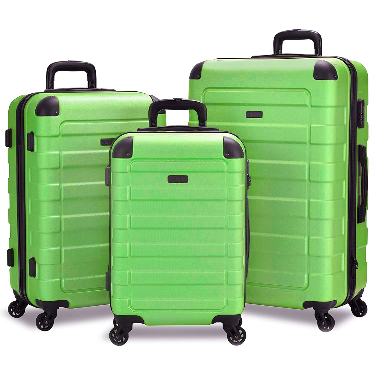 Picture of Hipack 25HP1903-GREEN Hipack Prime Hardside 3-Piece Spinner Luggage Set - Green
