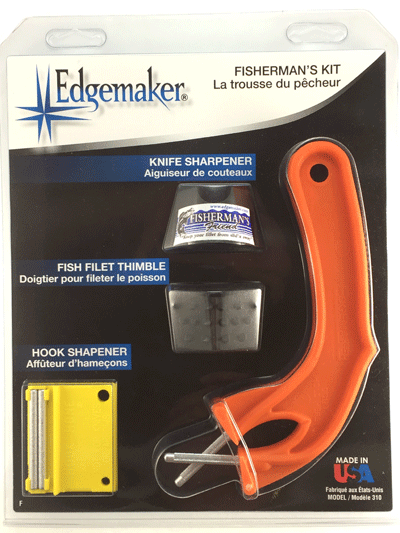 310 Sportsman Sharpening Rod 012, Fish Filet Thimble & Fine Point Hook Sharpener Fishermans Kit -Pack of 12
