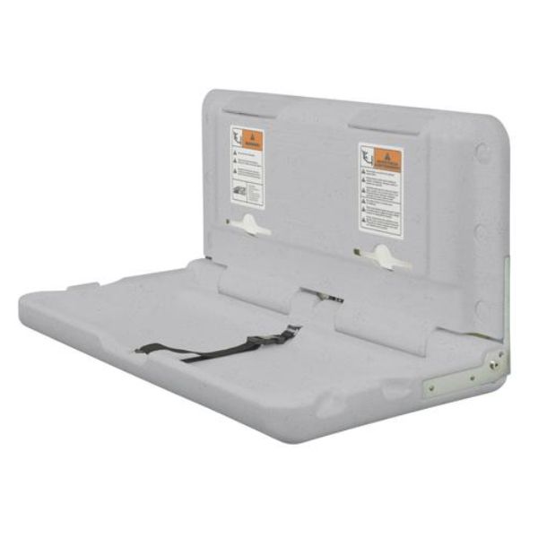 Picture of ECR4Kids ELR-17520-GS Horizontal Diaper Changing Station&#44; Grey Speckled