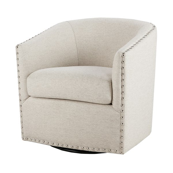 Tyler Swivel Chair, Natural Multi