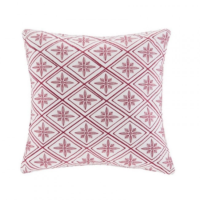Picture of Natori NS30-1825A 100 Percent Polyester Microsuede Square Pillow With Embroidery&#44; Cherry Blossom